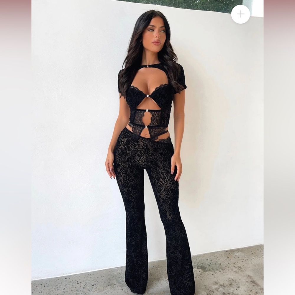 Outcast Cora Pants Black Lace